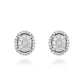 18K白金鑽石耳環