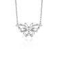 18K白金鑲鑽石蝴蝶鏈墜